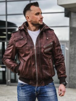 Leather Bomber