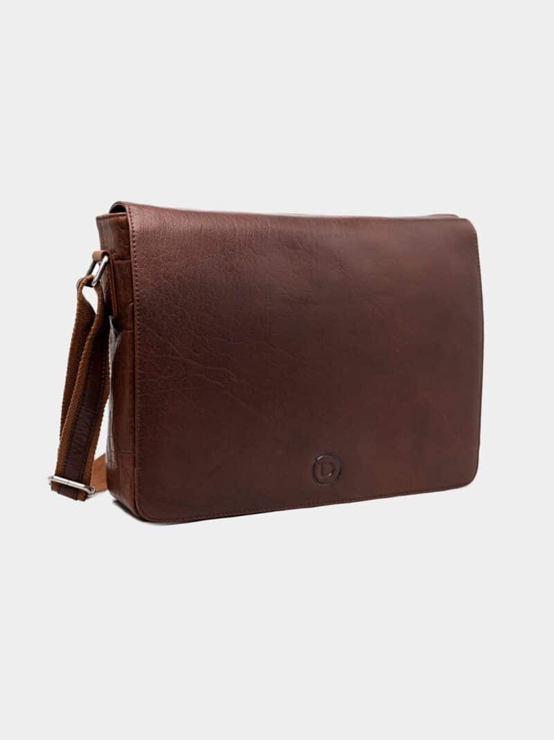Luxury leather messenger