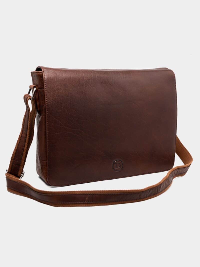Luxury leather messenger
