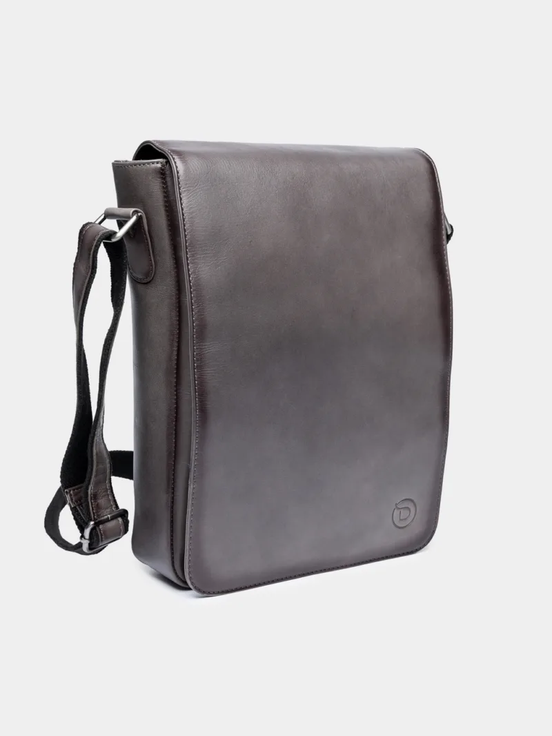 Luxury leather messenger