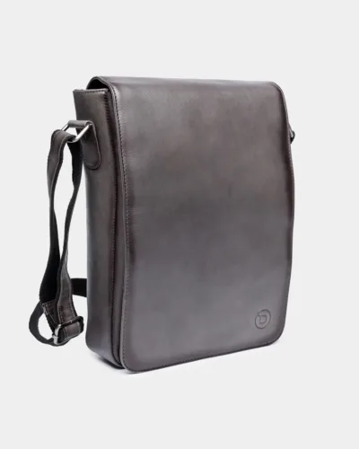 Luxury leather messenger