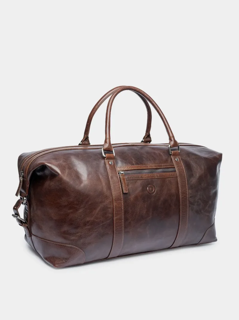 Luxury leather duffle bag